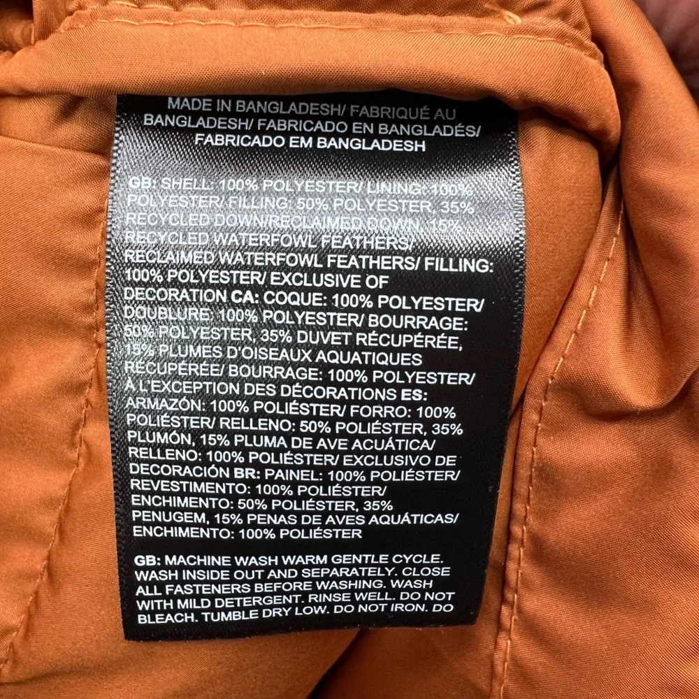 The North Face Aconcagua 3 Jacket Mens XL Burnt Umber Puffer Down Insulated‎